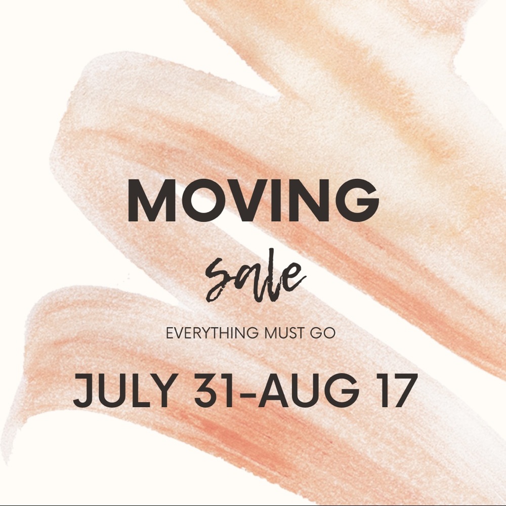 MOVING/BACK TO SCHOOL SALE